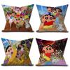 Anime C-Crayon S-Shin-Chan Lucky Dragon Pillow Cover Sofa Cushion Cover Home Room Decoration Children Gift
