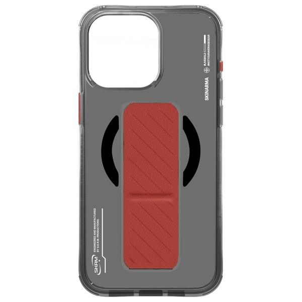 Skinarma Etui Axon Iphone 16 Pro 6.3    Magnetic Charging + Grip Stand Czarny/Black