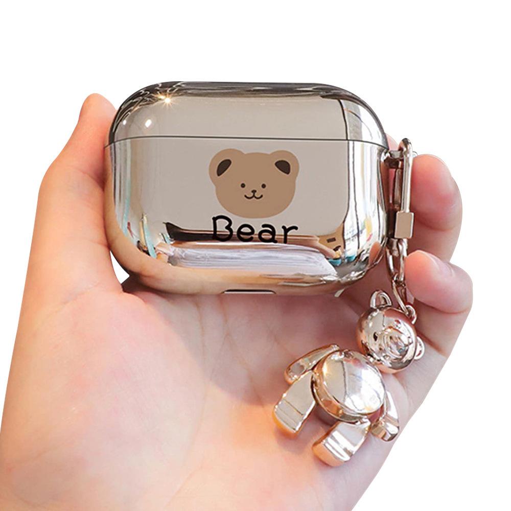 New bear electroplating AirPods 1/1/1 generation bluetooth headset protective case apple pro/pro1 protective case