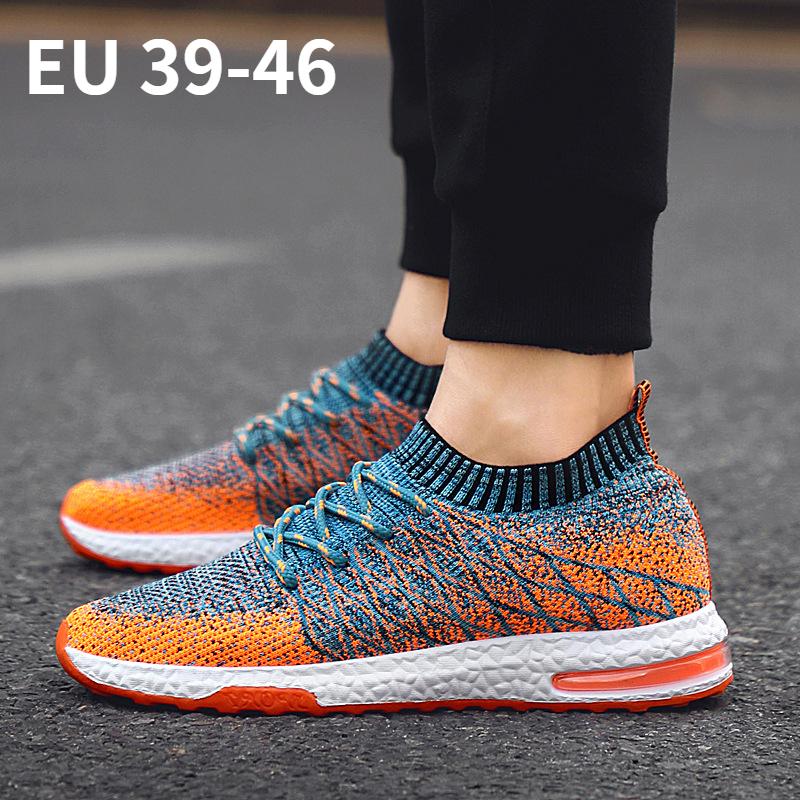 

Air Cushion Running Shoes Men s Sneakers Lightweight Breathable Fashion Jogging Shoes 39 чорний