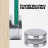 Modern Zinc Alloy Shelf Bracket Quick Setups Advertising Plate Glass Clamp Bathroom Mirror Glass Fixed Fitting Enduring