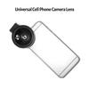Univerzálny objektív pre fotoaparát mobilného telefónu 37mm závit Objektív pre smartfón 0.45X 49UV Makro a širokouhlý objektív