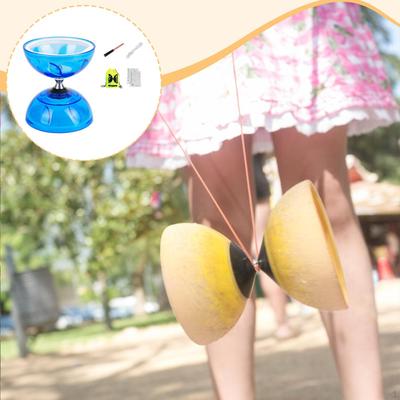 Chinese Diabolo Set Accessories Gifts Classic Fun Portable Juggling Toy 3 Bearing for Adults Kids