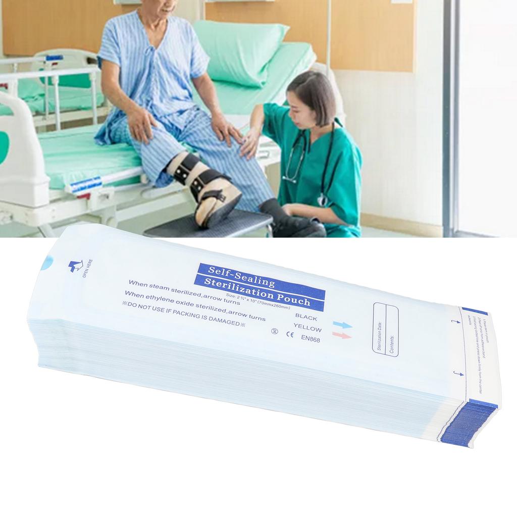 200pcs Self  Ing Bag Disposable Self  Ing Pouch Waterpoorf Dustproof Bag for   Cosmetic Food Laboratory