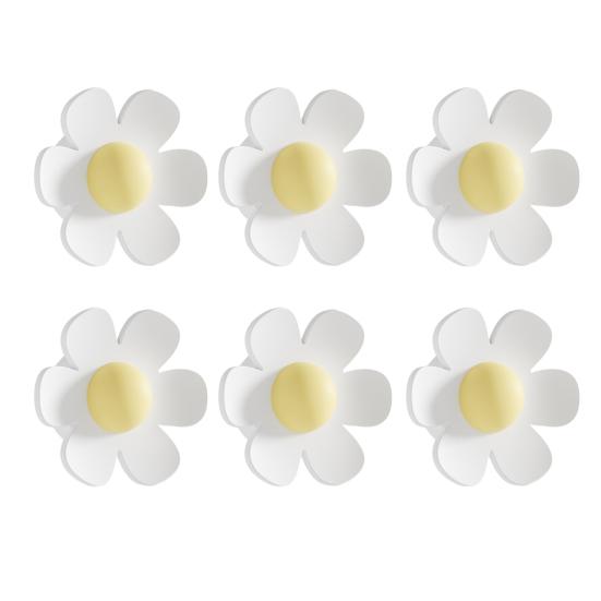 1/6 ks Kryt odtoku přepadového otvoru dřezu Silikonový Kuchyňský Koupelnový Umyvadlový Přepadový Odtokový Otvor Květinová Zátka Vložka Těsnicí Kryt