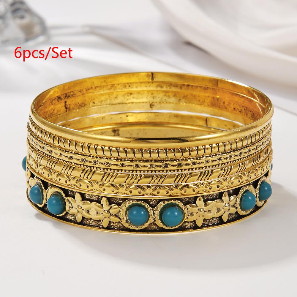 New Fashion Boho Punk 10Pcs/Sets Cuff Bracelets & Bangles For Women Love Pulseiras Bangle Set Feminina Jewelry Charm Gifts