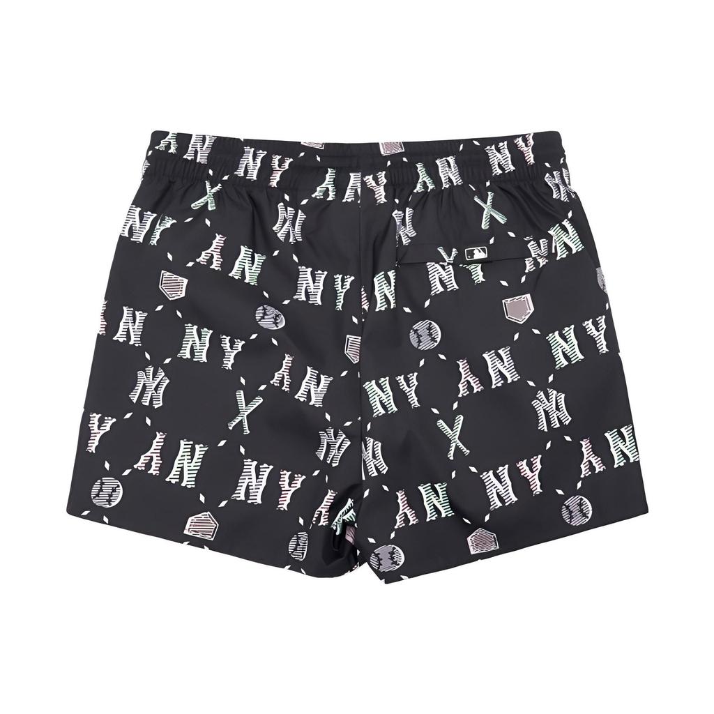 MLB New York Yankees All Over Print Casual Shorts Women Shorts Black 3FSMM0123-50BKS