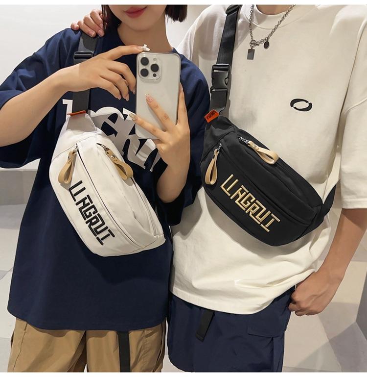 Unisex Fashion Waist Bag – Large Capacity, Lightweight, Casual Sports Shoulder/Crossbody Bag