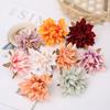 10PCs Silk Artificial Flowers 7Cm Dahlia Flower Heads Home Wedding Decoration Wall Hanging Garden DIY Accessories Wreath Jewelry