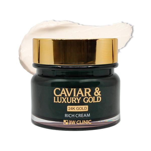 3W Clinic Caviar & Luxury Gold Rich Cream 100g