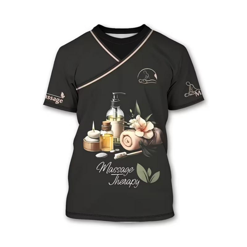 Men's Fashion 3D Printed Men's T-Shirt Round Neck Short Sleeve Trendy Street Wear