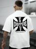 Unisex 100% Cotton Short Sleeve T-shirt - West Choppers Motorcycle Club Graphic Print