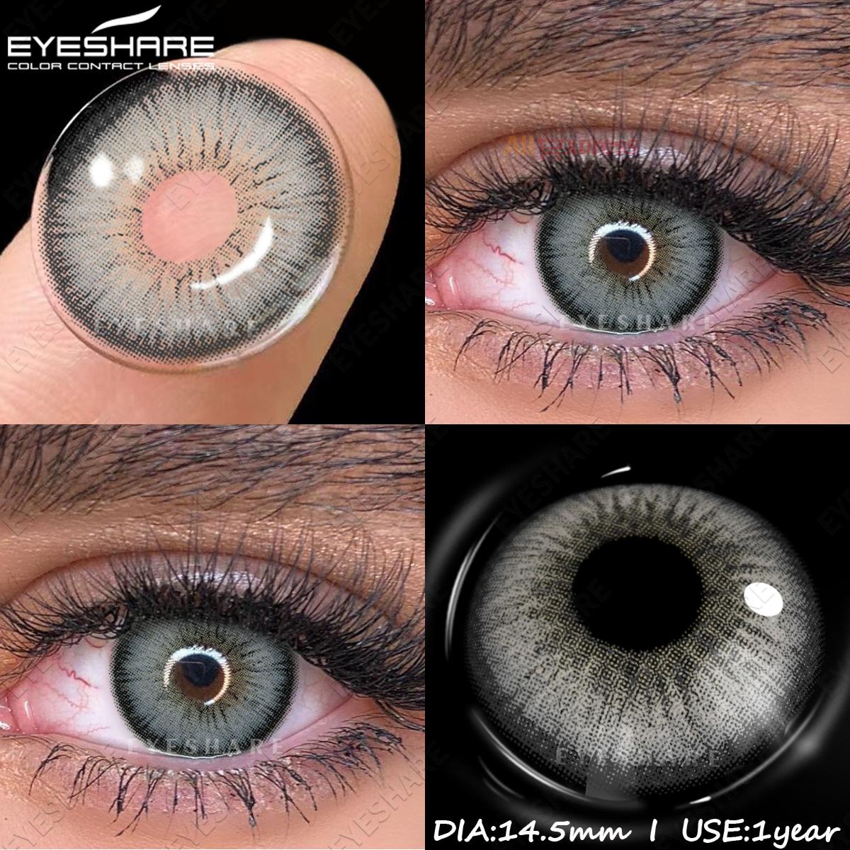 

Новые 1 пара натуральных цветных контактных линз, голубые контактные линзы, модные серые линзы, коричневые контактные линзы, годовые, зеленые, красивые, зрачок