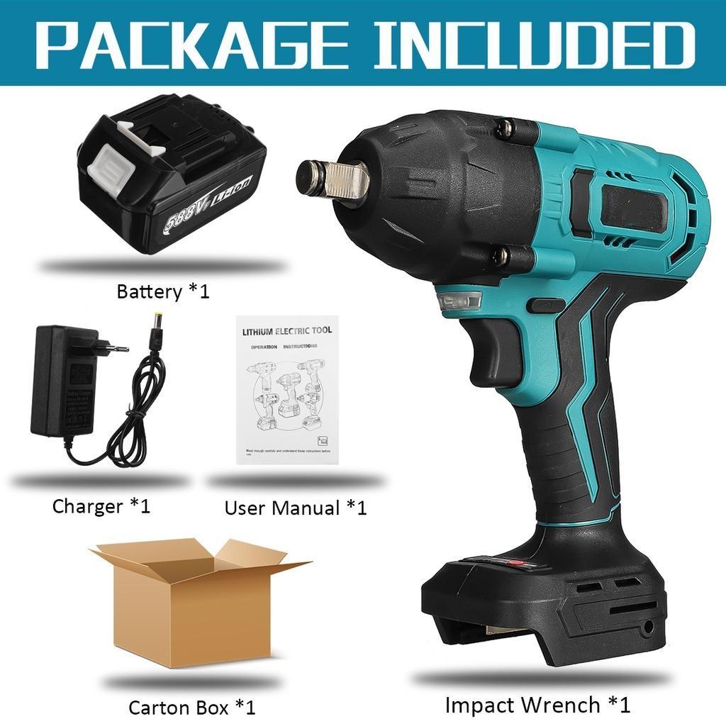 588VF Brushless High Torque Electric Impact Wrench Car Truck Repair For  18V Battery