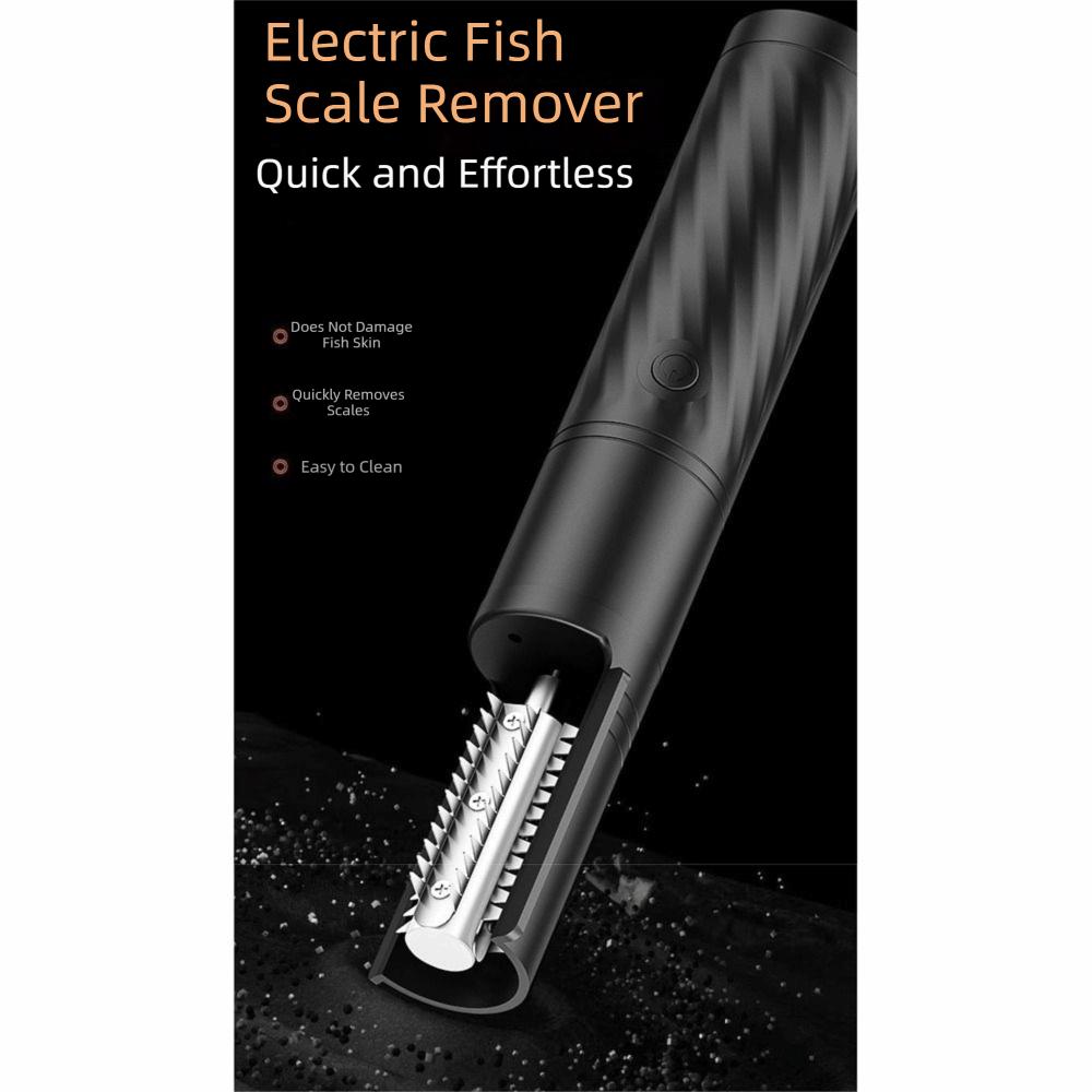 Waterproof Electric Fish Scaler Portable Anti-splash Coconut Shredder One-button Control Effort Saving Kitchen Coconut Grater
