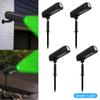 4PCS Solar Lawn Lights Outdoor LED Landscape Spotlights Wall Light Security Waterproof Adjustable Yard Lawn Driveway Tree Garden