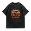 Funny Crayfish Crawfish Boil Who S Your Craw Daddy T Shirt vintage Washed designer clothes Breathable streetwear Stretched