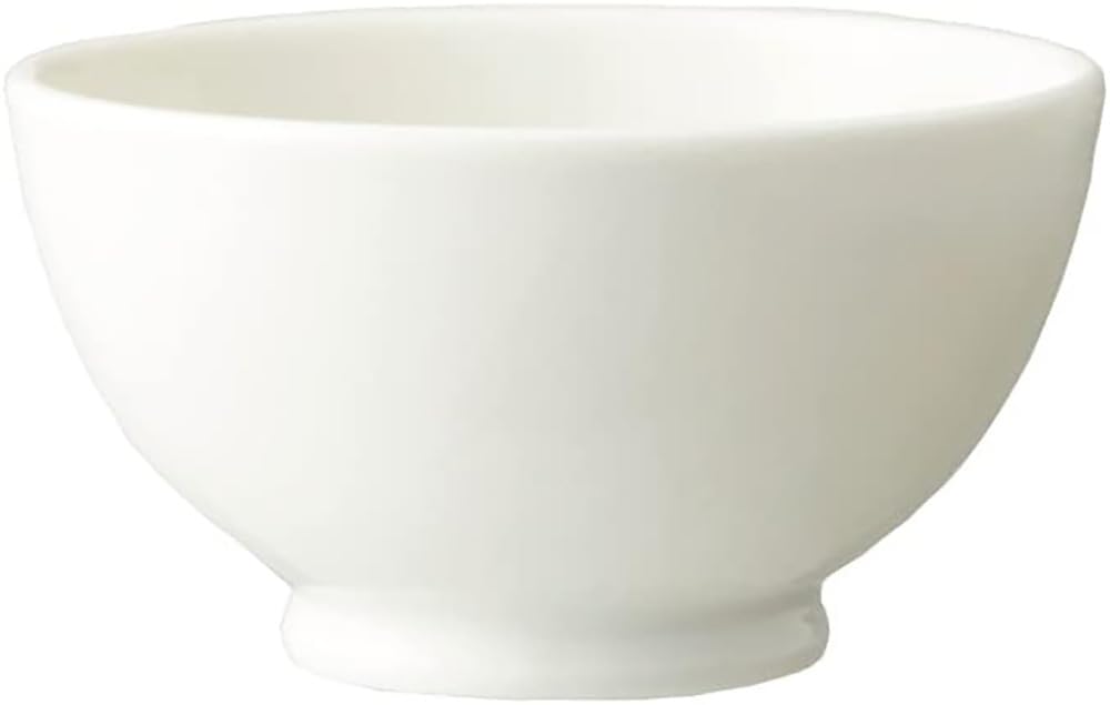 Mori Osamu Ware (Shinshuyaki) Natural Bowl, 120mm Diameter X 65mm Height [Made In Japan, Microwave Safe, Far Infrared, Negative Ion], White