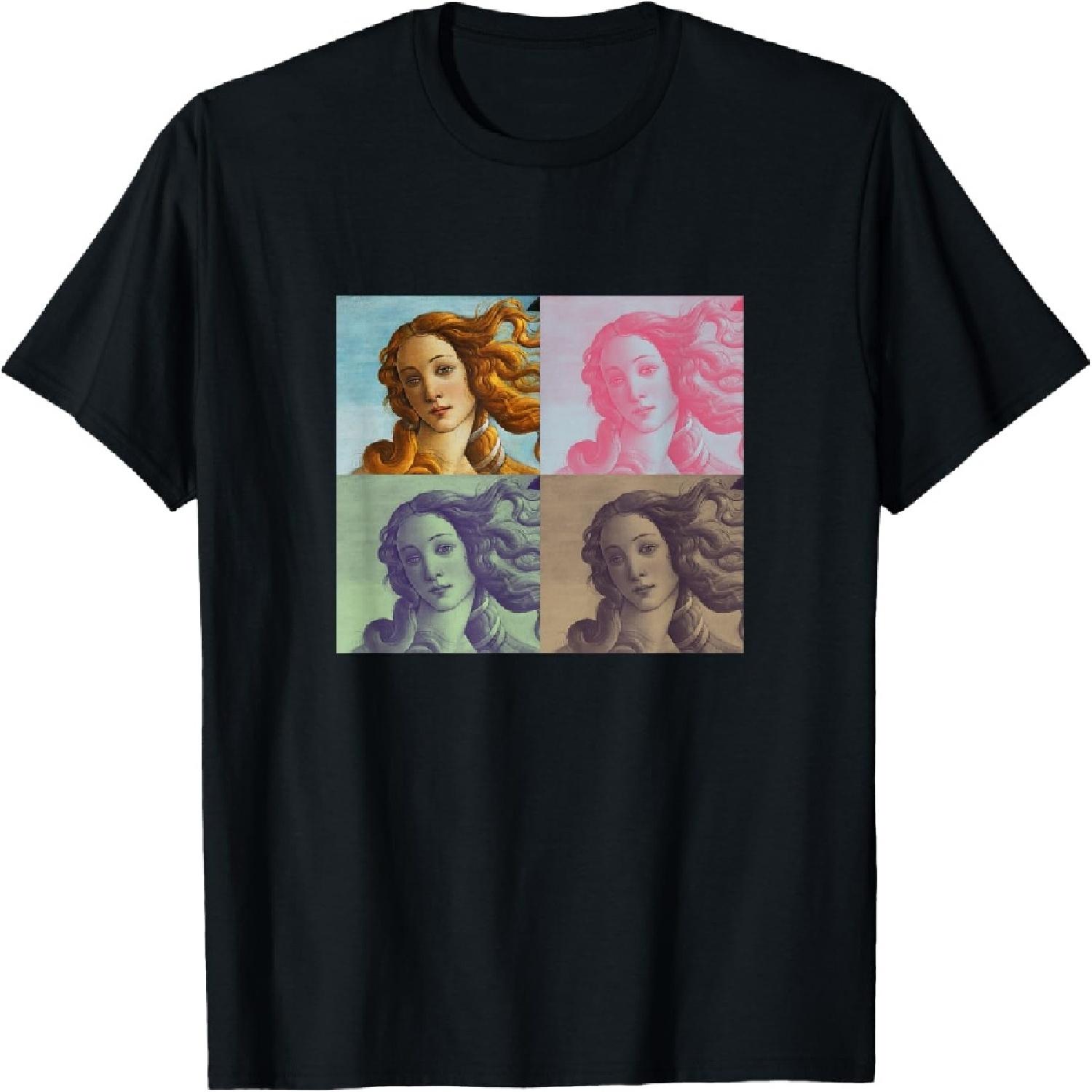 Pastel Pop Art Collage Botticelli Birth of Venus For Artists T-Shirt XXXXXL разноцветный