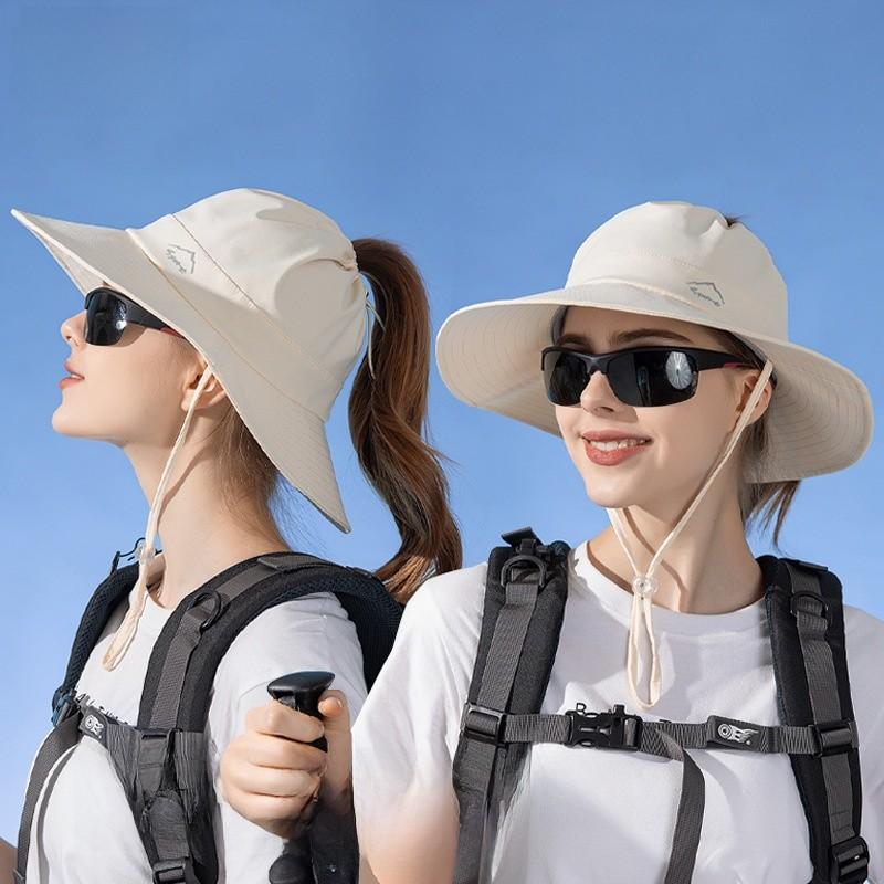Outdoor Ice Silk Sun Hat With Wide Brim For Summer Beach Water Sports