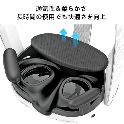 LICHIFIT for Meta Quest 3 Face Cover, Face Cushion, Highly Breathable Headset Mask, Modular PC Construction, Soft and Comfortable Fit, Washable, Reduc