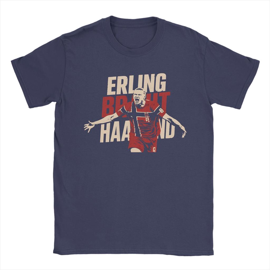 Erling Braut Haaland 2026 TShirts Norway Pure Cotton Tee Shirt Round Collar Short Sleeve T Shirts Graphic Printed Clothes