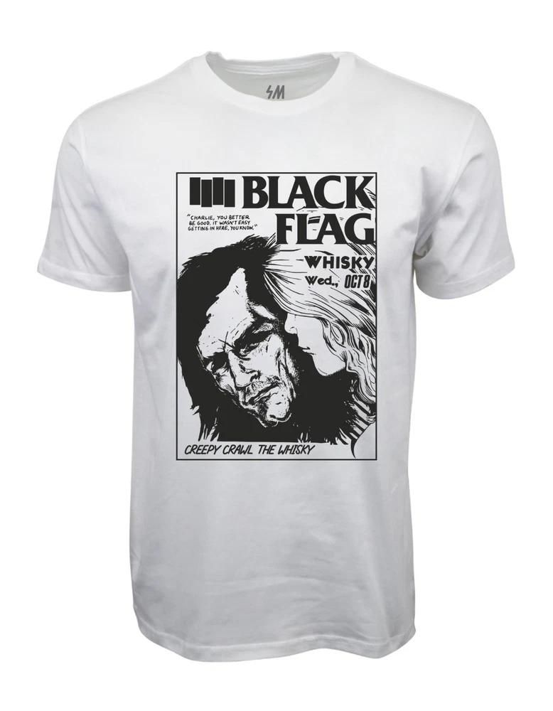 Theblackflag Whisky Black Graphic T Shirt S