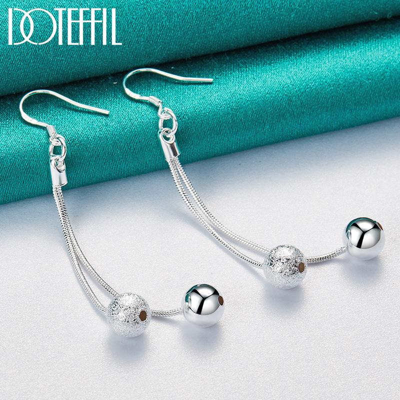 Perlenanhänger Ohrringe Geschenk Silber Modeschmuck