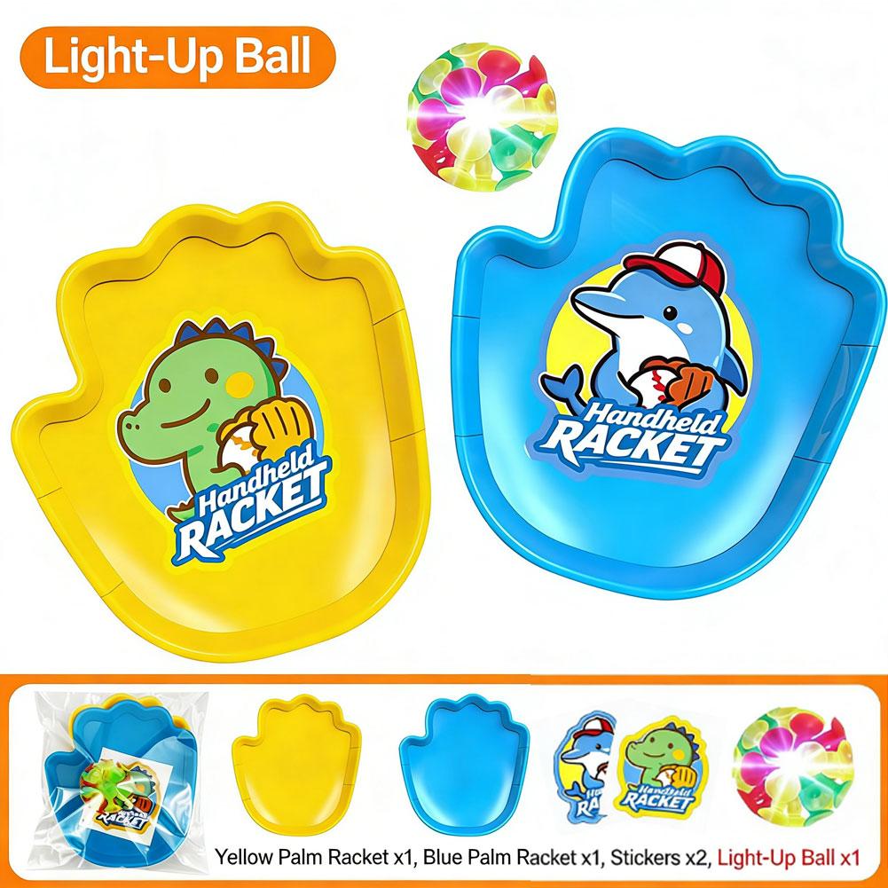 Light Up Sticky Ball Toss and Catch Game Suction Cup Target Balls Parent Child Interaction Outdoor Beach Yard Playground Sports Toys
