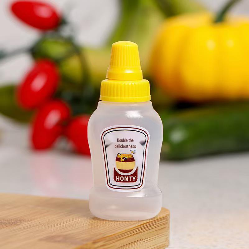 Portable Mini Squeeze Bottle for Tomato Salad Dressing and Honey Dispenser