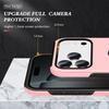 For iPhone 17 Pro Case PC + TPU Phone Cover with Rotatable Ring Holder