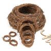 Handmade Christmas Smilax Rattan Wreath - Natural Florist Decoration