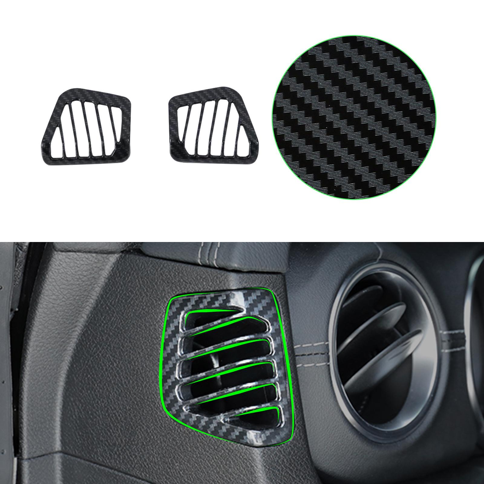 

Применимый18-21СтильJeepShepherd Центральный блок управления Воздуховыпускное отверстие Ручка коробки передач Дверная чаша Зеркало заднего вида Изменение Front Air Outlet-Hydrocar