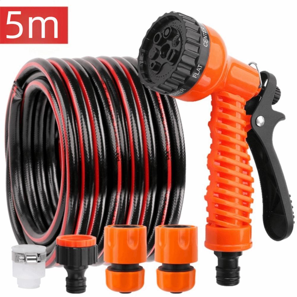 7 Spraying Functions Garden Watering Hose Lightweight Durable Materials High Pressure Water Sprayer Rubber Car Wash Sprayer