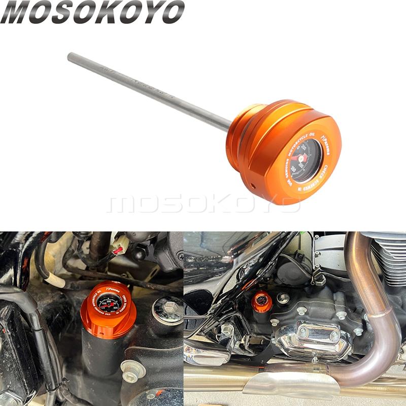 Motorcycle Oil Dipstick Thermometer Temp For Harley CVO Street Glide FLHX FLHXSE Road Glides FLTRXSE 2023-24 Oil Plug Temp Gauge