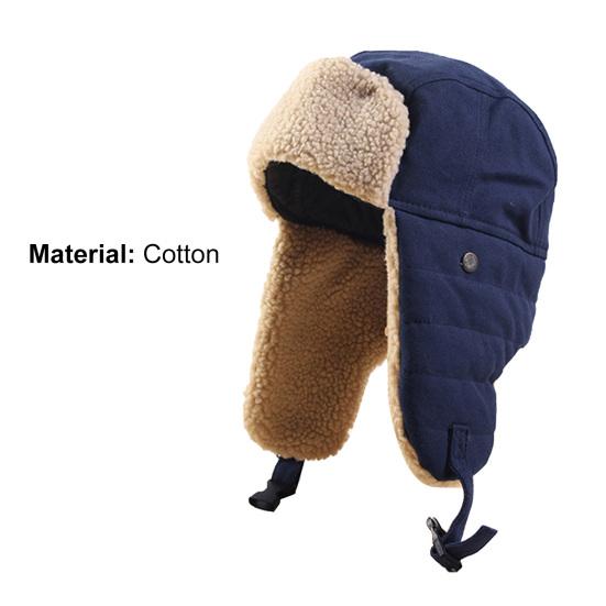 Bomber Hats Windproof Warm Keeping Thickened Cycling Skiing Ear Flap Snow Hats for Winter