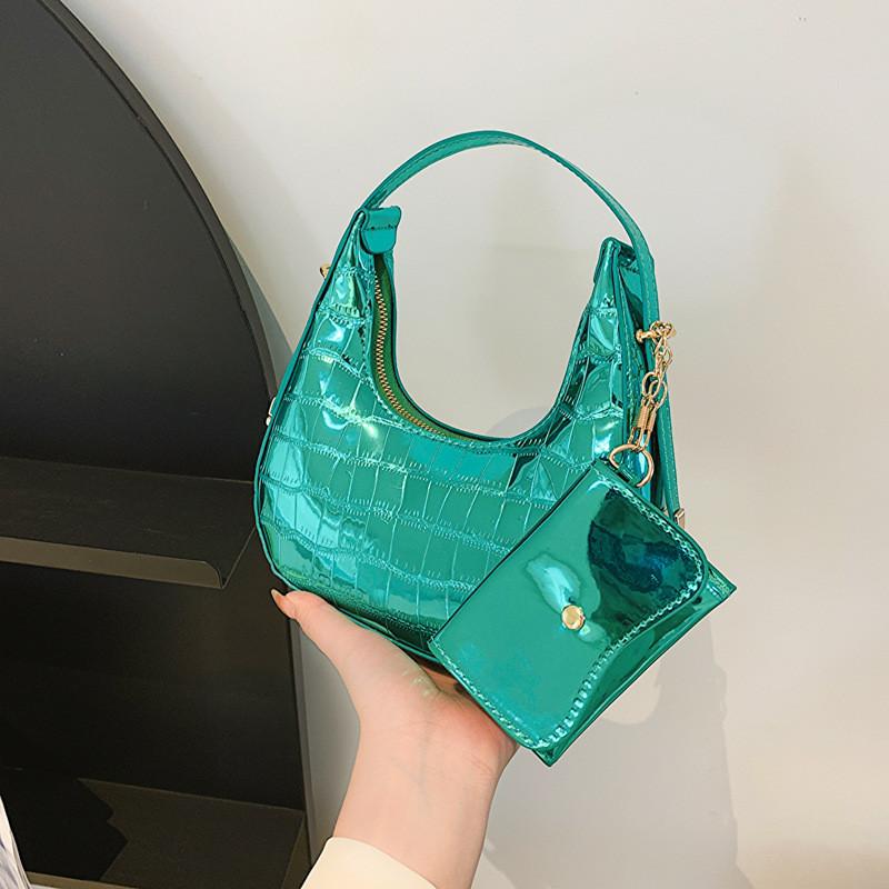 Stylish Minimalist Colorful Crescent Handbag Perfect For Spring And Summer Fashion