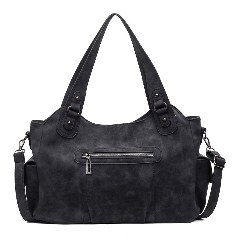 Large Capacity Retro Bag Women's Autumn and Winter Versatile Casual Messenger Bag Shoulder Commuter Tote Bag