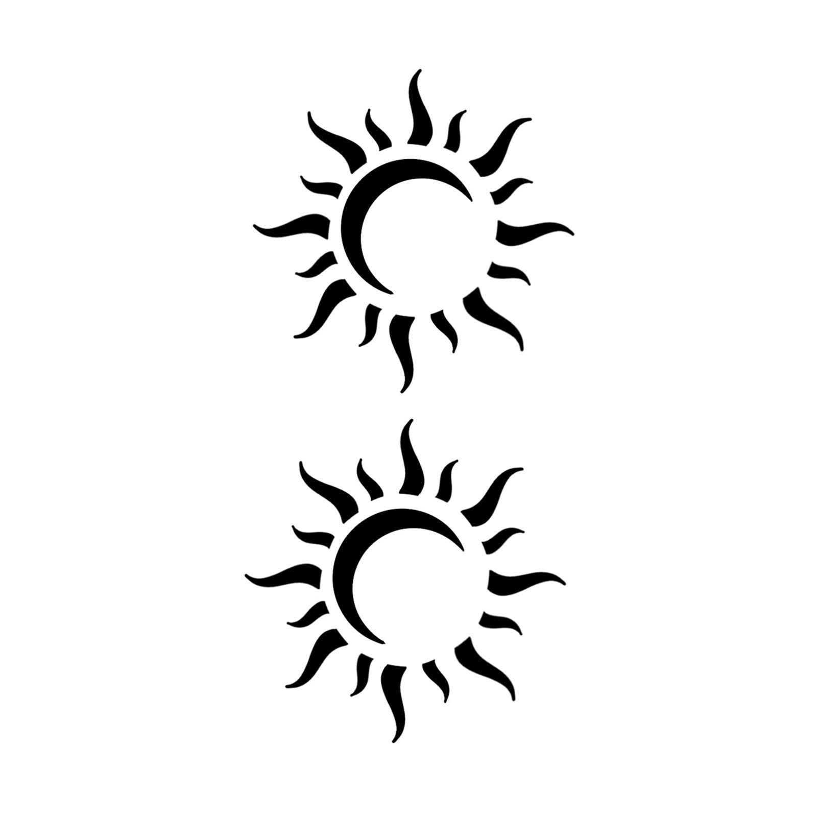 

Advanced Sense Dark Cat Claw Angel Sun Leopard Tiger Cross Scorpion Moon Tattoo Sticker 7*10CM