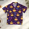 Duck 3d Print Shirts Men Fashion Hawaiian Shirt Short Sleeve Casual Beach Shirts Boys Single-Breasted Blouse Men's Clothing