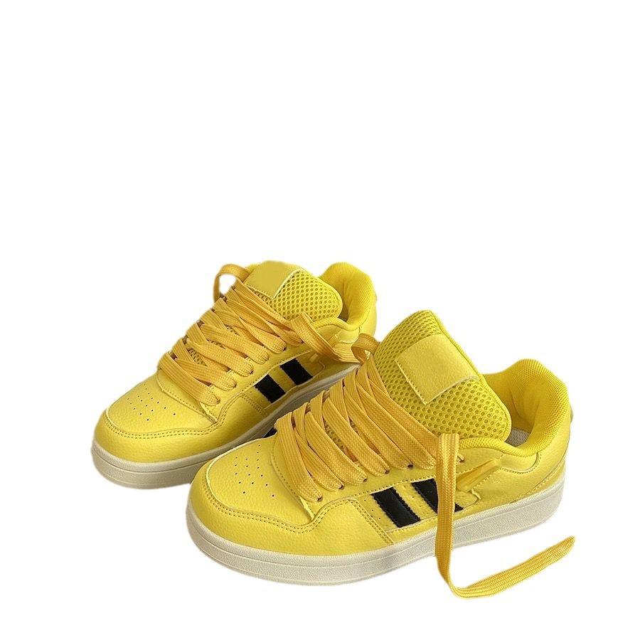 Lemon yellow bread women's shoes summer versatile casual sports shoes little white shoes