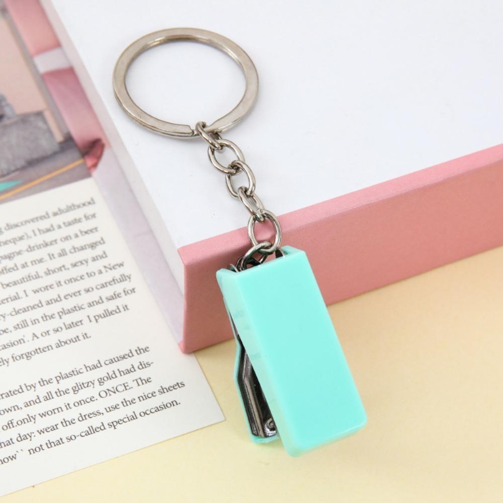 2Pcs Solid Color Mini Stapler Metal Small Paper Stapler New Stationery