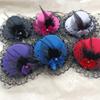 1Pc Flower Feather Headwear Hair Accessories Pearl Beaded Decor Girl Children's Fascinator Hat Hair Clips