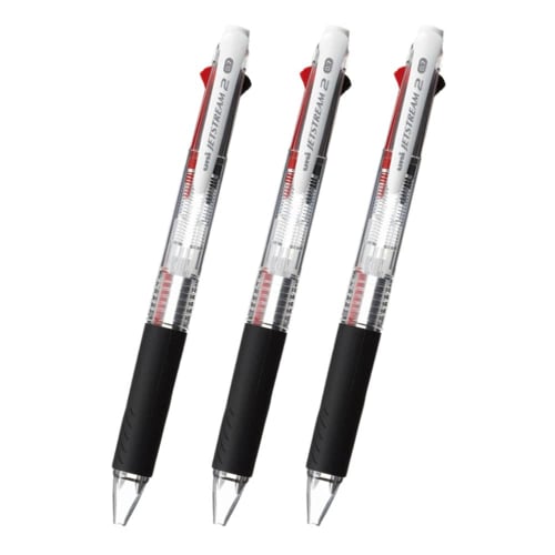 Mitsubishi Pencil Jet Stream 2 Colors Transparent SXE230007.T Set of 3