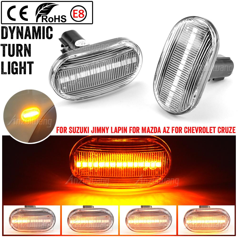 

Dynamic Side Marker Light Black Turn Signal Indicator Repeater Blinker For Suzuki Jimny Sierra JB74W JB64W JB23W Dynamic Crystal
