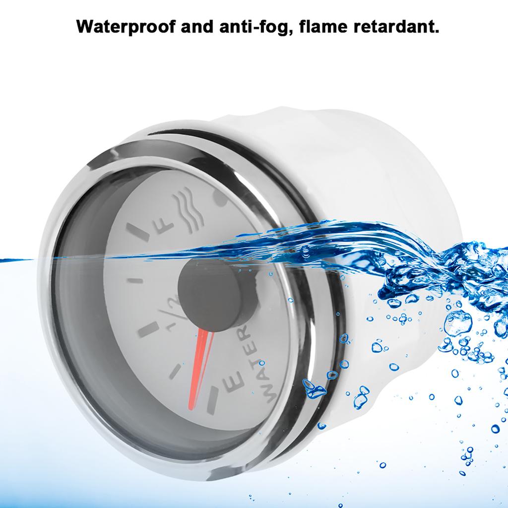 52mm/2in Water Gauges 932V Smart Alarm for Marine Boat RV 0190ohm Europn Sensor