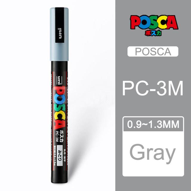 Uni POSCA Marker Farbstift, 39 Farben PC-5M/44 PC-3M/36 PC-1M, Acryl Steinmalerei Zeichnen Graffitti Marker Kunstbedarf