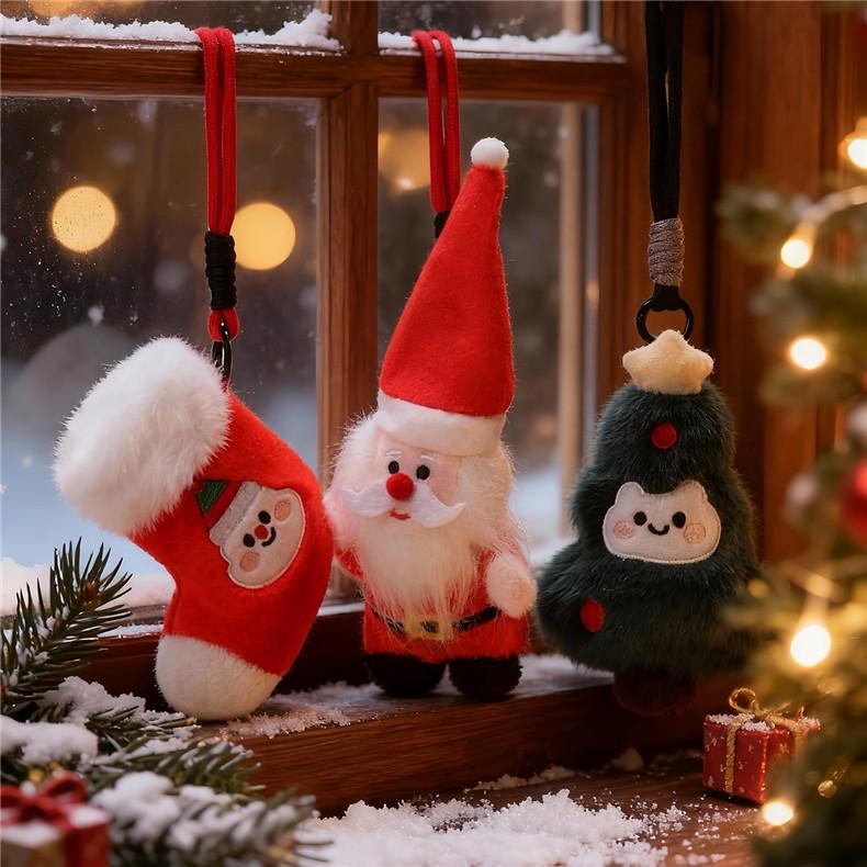 Cross-border Santa Claus Christmas Tree Plush Toy Pendant - Small Size Rag Doll