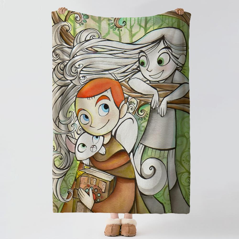 Movie T-The Secret Of Kells-s Throw Thick Comfort Flannel Quilt, Multi-scene Use Indoor Outdoor Daily Nap