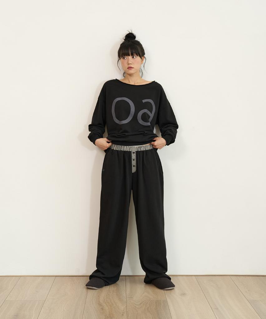 Ouas Checkered Sweatpants (Black)